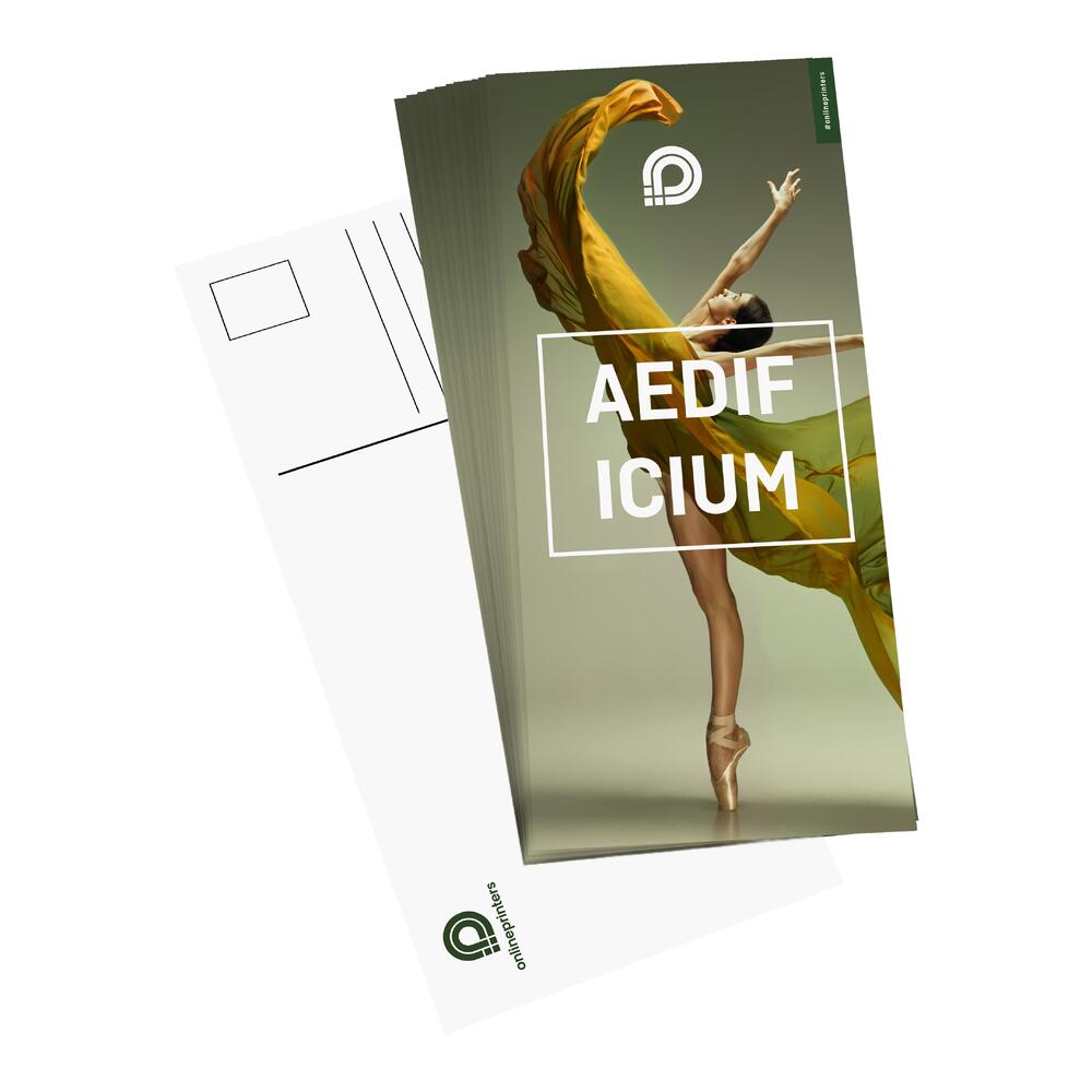 500 Postkarten DL beidseitig bedruckt | 300 g/m² Bilderdruckpapier