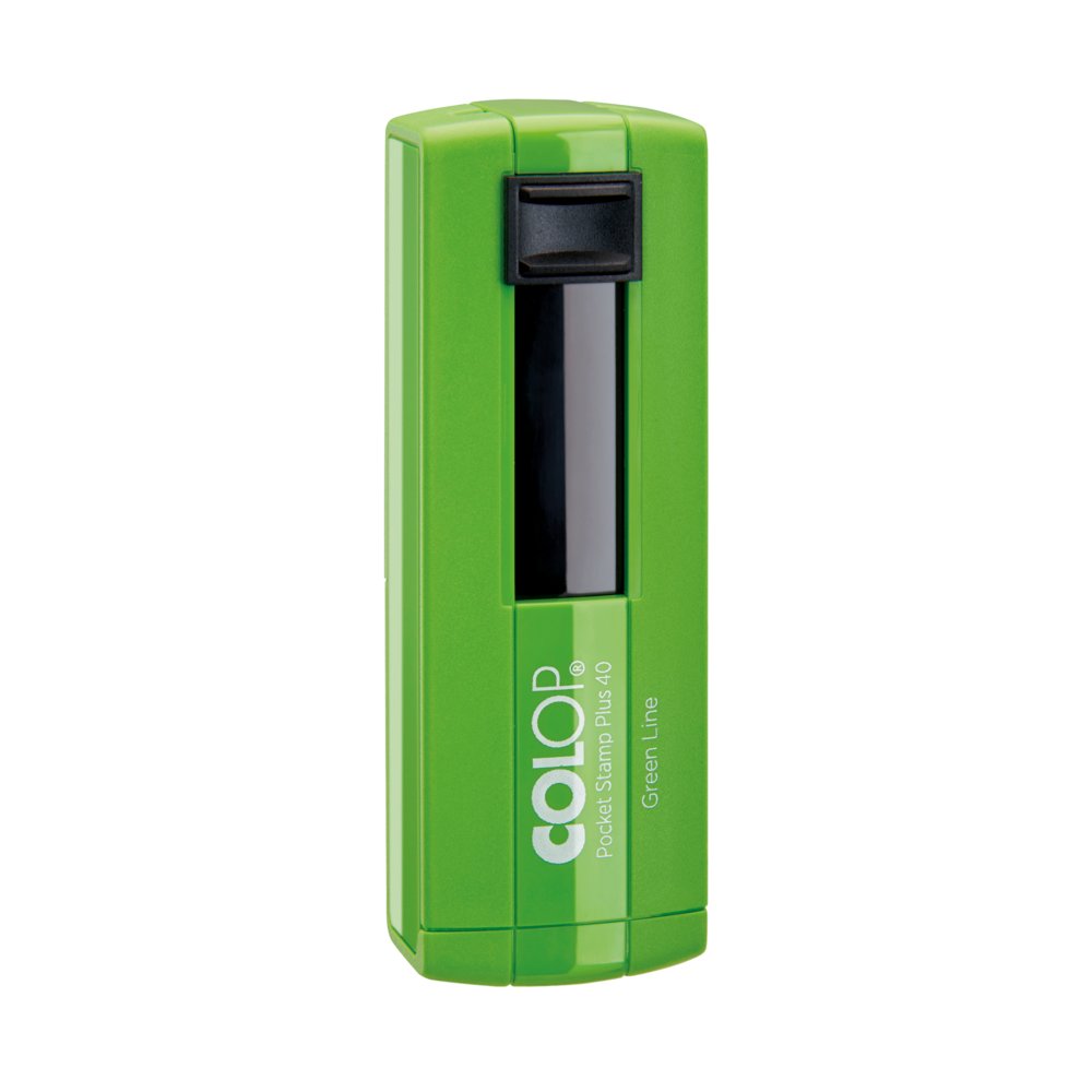 Colop Taschenstempel | 5,9 x 2,3 cm | Colop Pocket Stamp Plus 40 Green Line
