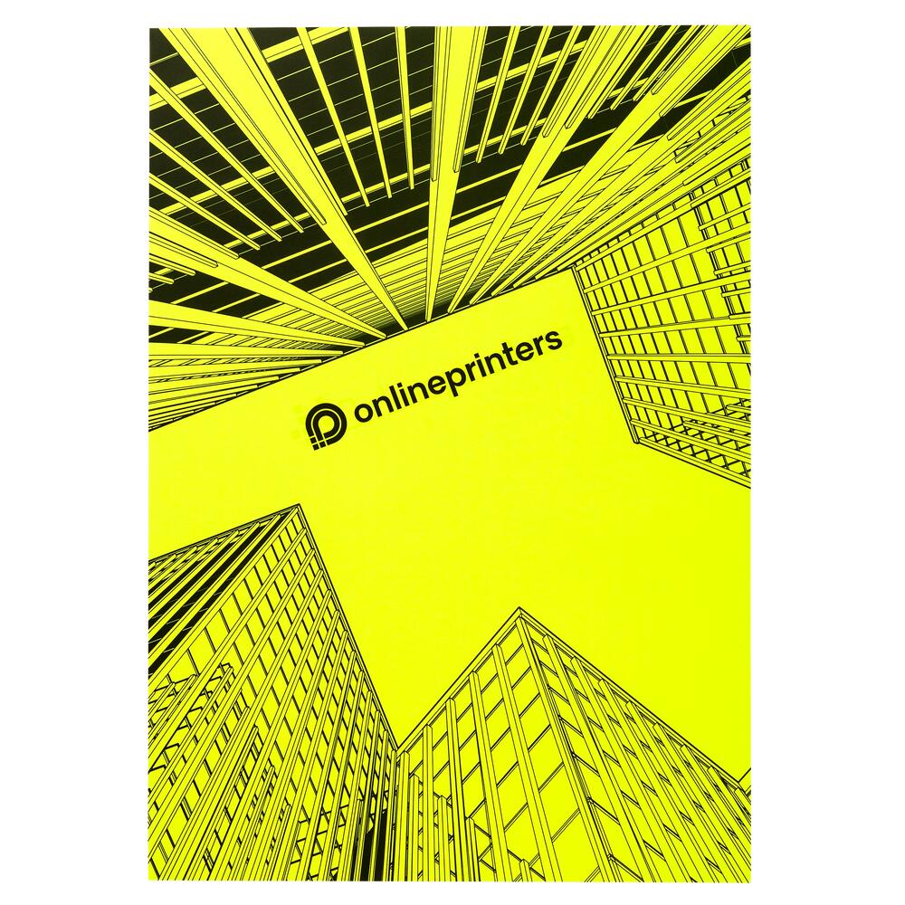 100 Neon-Plakate A1 drucken | 90 g/m² Neonpapier