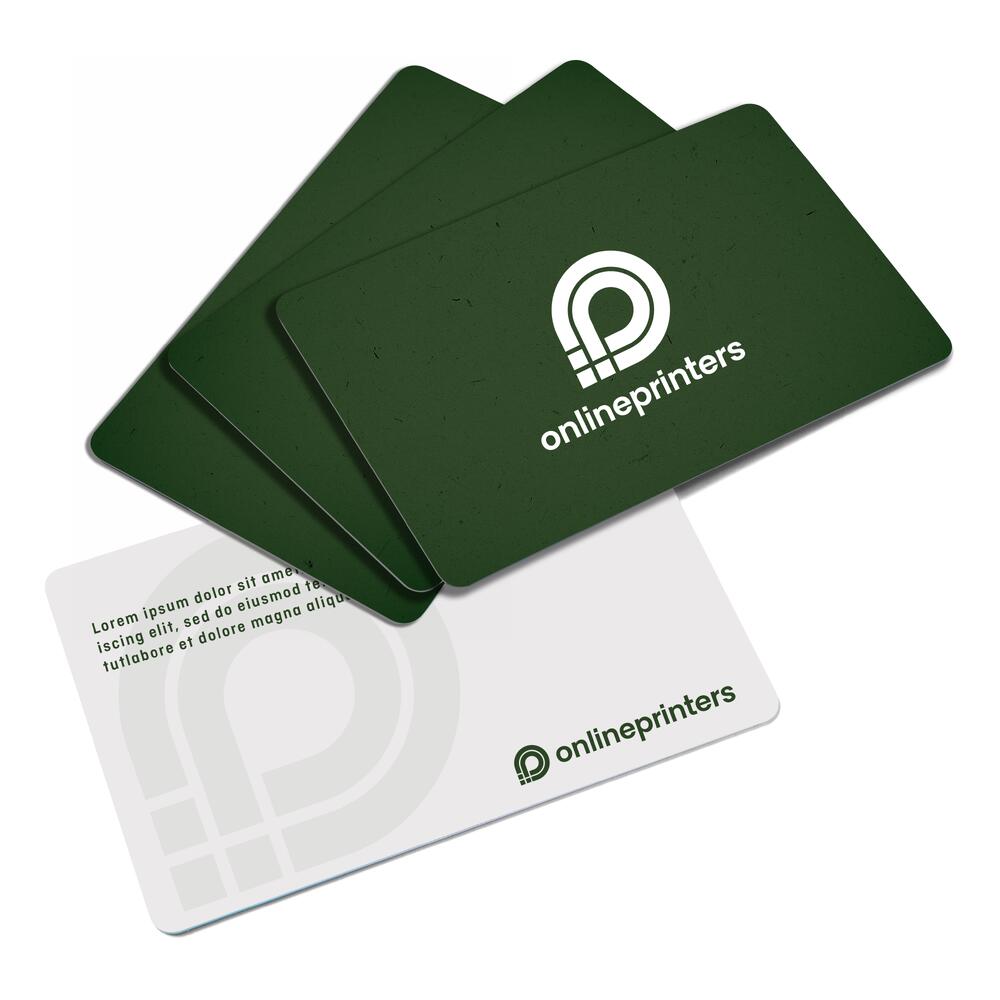 500 Plastikkarten | 8,6 x 5,4 cm | 760 μm Hart-PVC