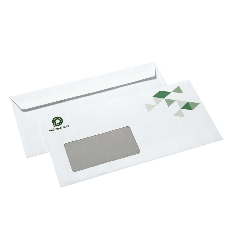1.000 Briefumschläge DL bedrucken | mit Haftklebestreifen