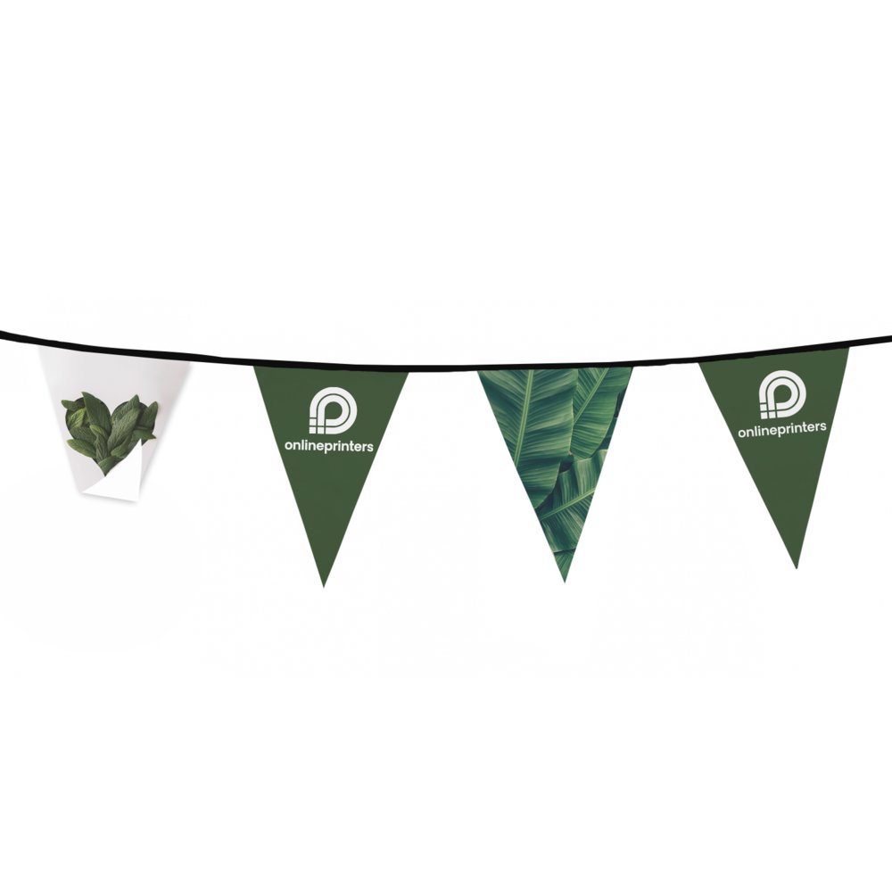 5 Wimpelketten mit Druck | In- & Outdoor
