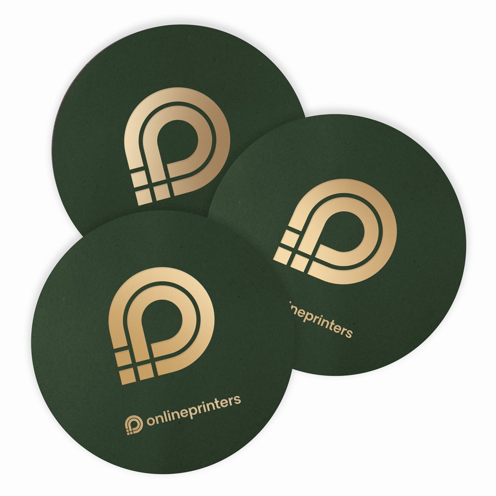 500 Bierdeckel mit Druck | Ø 10,3 | beidseitig bedruckt