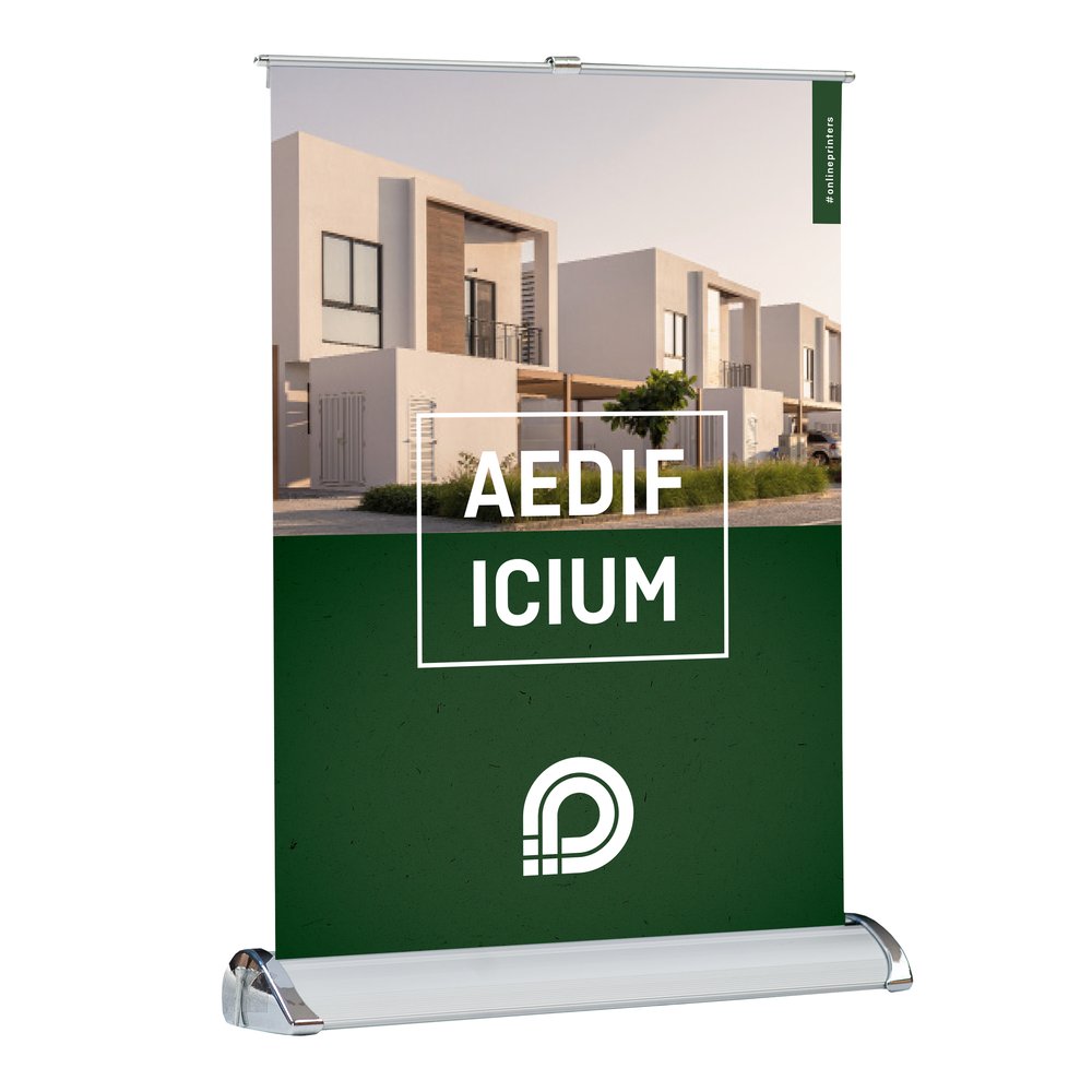Mini-Rollup A3 mit Druck | Aluminium-System