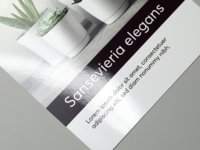 Glnzender Flyer auf Bilderdruckpapier, einseitig bedruckt.