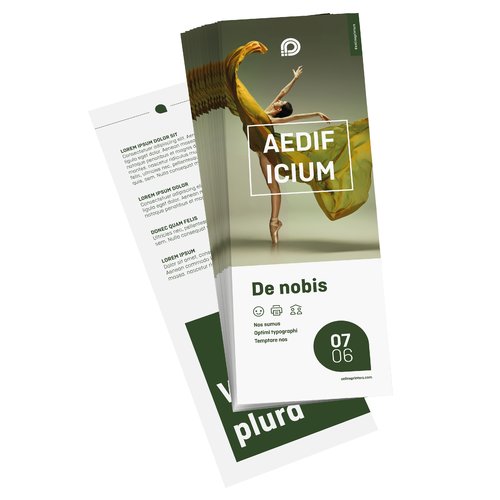 Flyer, A6 halb, beidseitig bedruckt 1