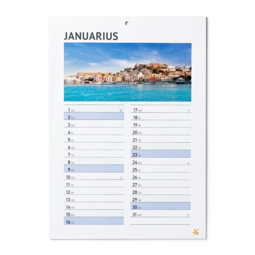 Wandkalender mit Leimbindung, A5 3