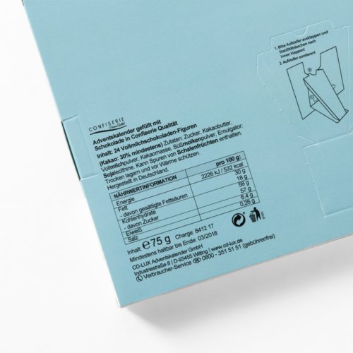 Tisch-Adventskalender, Vollmilchschokolade 4