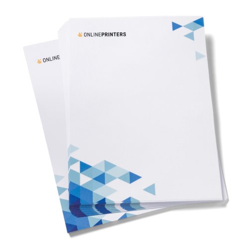 Briefpapier, beidseitig bedruckbar.