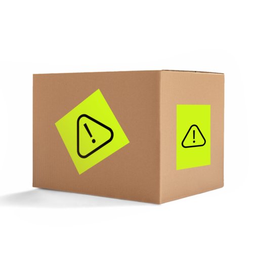 Papier-Verpackungsetiketten in freier Form.