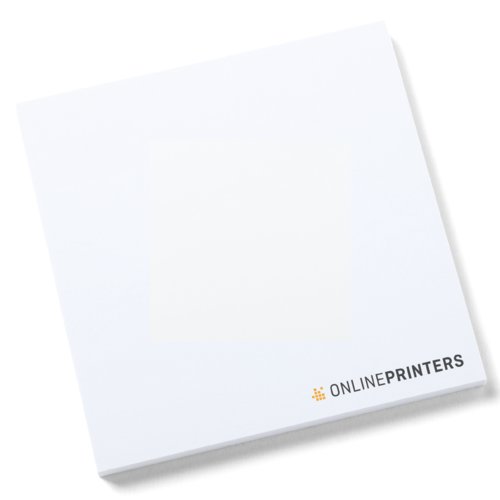 Quadratische Haftnotizen, geleimt.