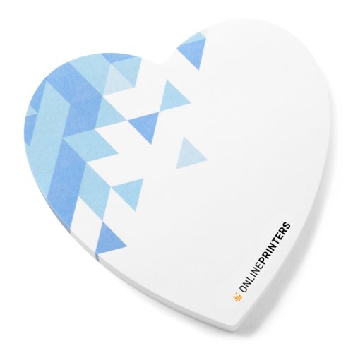 Herzf�rmige Haftnotizen aus Papier.