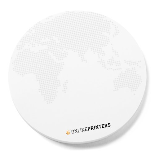 Weisse, runde Haftnotizen.