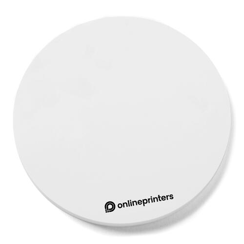 Weisse, runde Haftnotizen.