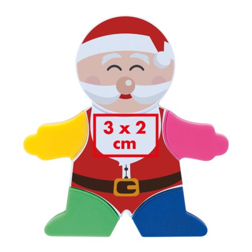 Mehrfarbiger Textmarker in Santa Form.
