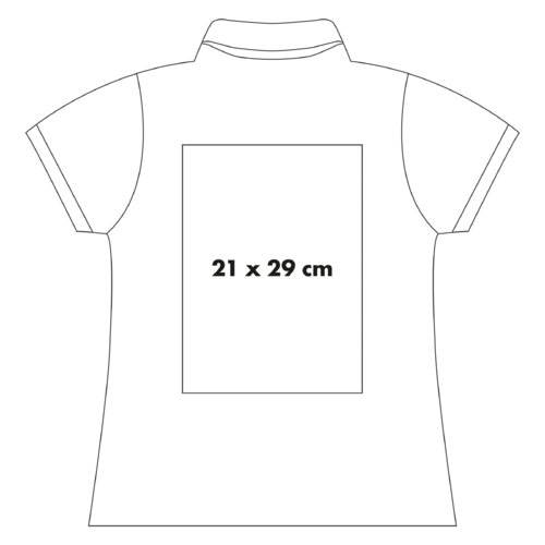 Baumwoll-Poloshirt fr Damen mit kurzer Knopfleiste.