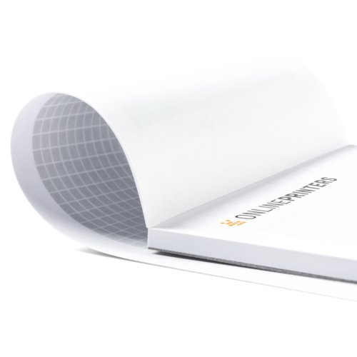 Papier-Schreibblock mit geleimter Kopfseite.