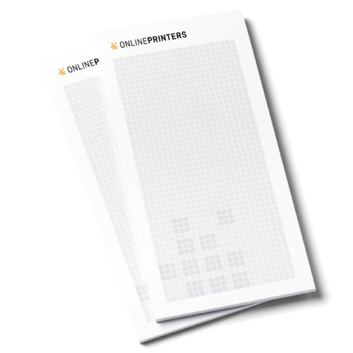 Papier-Schreibblcke mit geleimter Kopfseite.