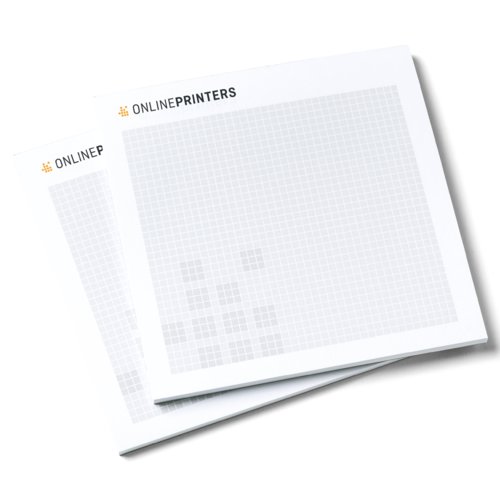 Papier Schreibblcke, quadratisch verleimt.