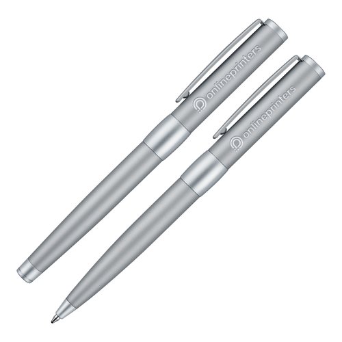 senator® Image Chrome Set Kugelschreiber und Rollerball mit Lederetui 1