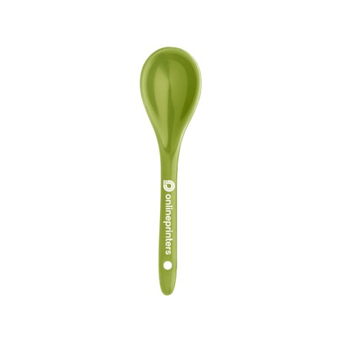 Grüner Keramik-Löffel.