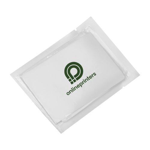 Unisex Regenponcho aus Kunststoff, wiederverwendbar und kompakt verpackt.