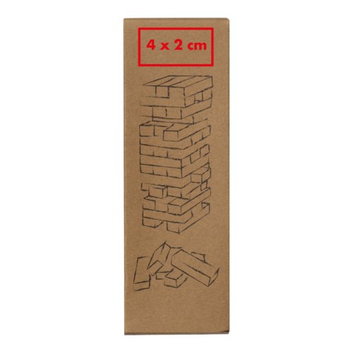 Holz-Geschicklichkeitsspiel mit glatter Oberfläche.