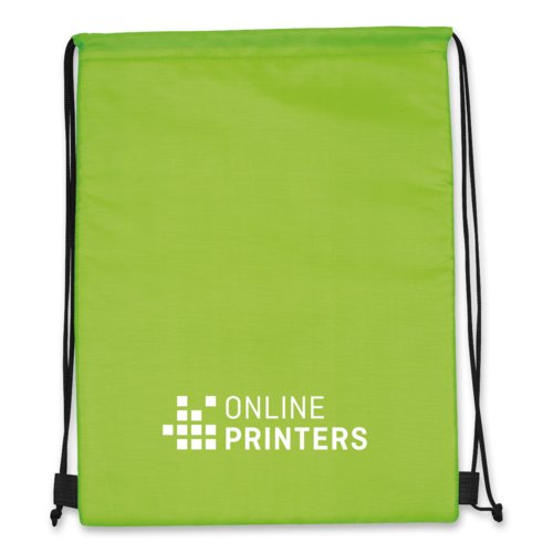 Apfelgr�ne 2-in-1 K�hltasche/Sportbeutel mit Kordelzug.