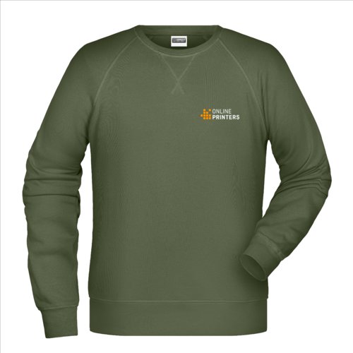 Grnes Sweatshirt aus Baumwolle fr Herren.