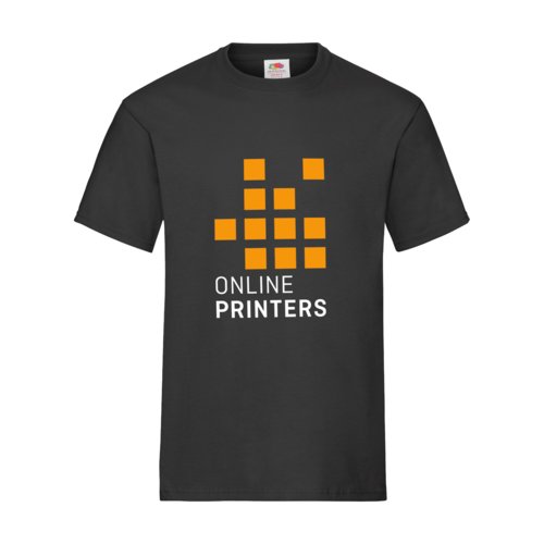 Schwarzes T-Shirt aus Baumwolle mit kurzen rmeln.