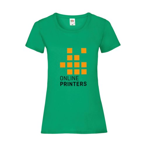 Grnes Baumwoll-T-Shirt mit kurzen rmeln und Rundhalsausschnitt.