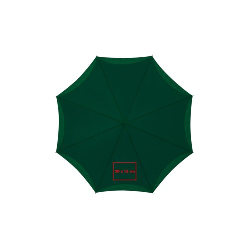 Grner, faltbarer Regenschirm mit Bezug.