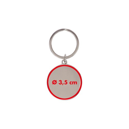 Metall-Schlüsselanhänger mit Ring.