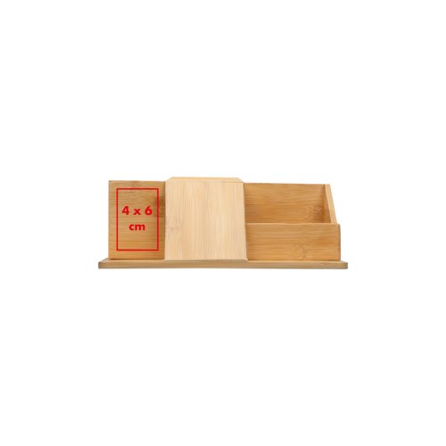 Holz Schreibtischorganisator mit mehreren Fchern.