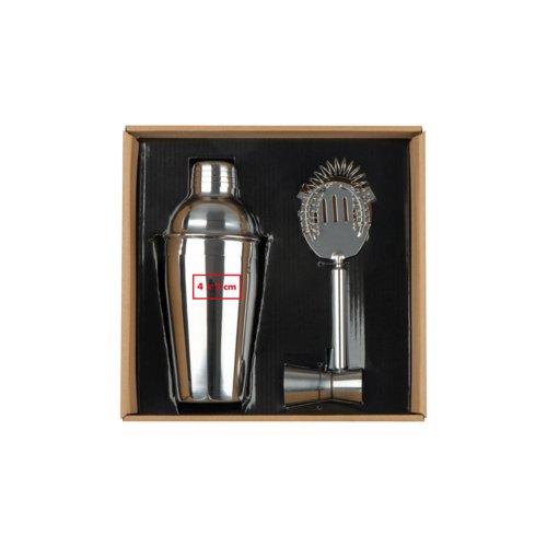 Metall Cocktailset, 3-teilig.