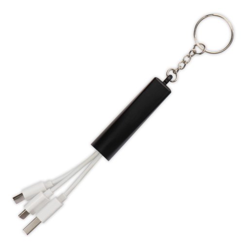3in1 USB-Ladekabel mit Schlüsselanhänger Paulista (Muster) 1