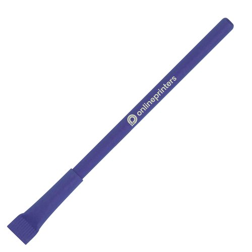 Blauer, tintenloser Stift mit Muster.