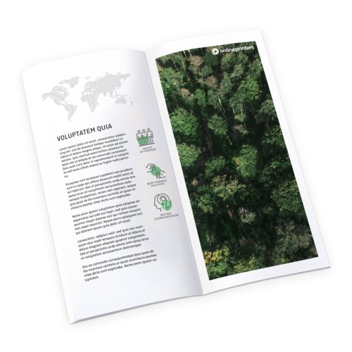 Kataloge Klebebindung Öko-/Naturpapier, Hochformat, A4 4