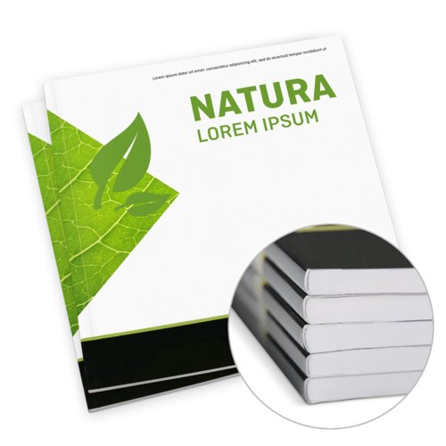 Kataloge Klebebindung Öko-/Naturpapier, A5-Quadrat 3