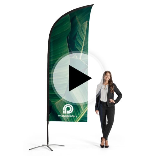 Wingflag System, inkl. Druck, 84 x 305 cm 2