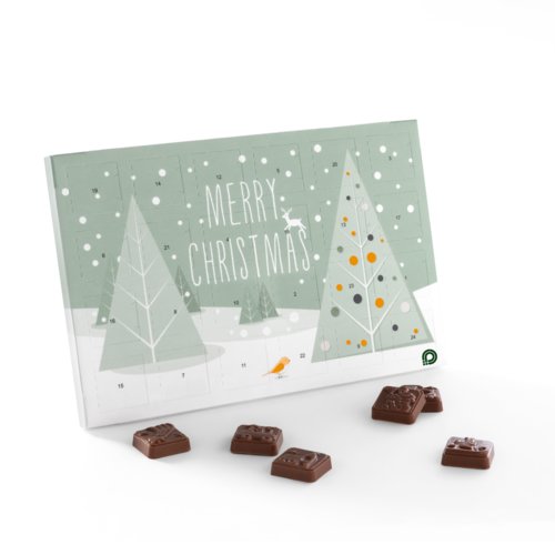 Schokoladen-Adventskalender mit 24 Trchen.