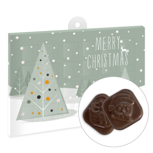 Schokoladen-Adventskalender mit Aufhnger.