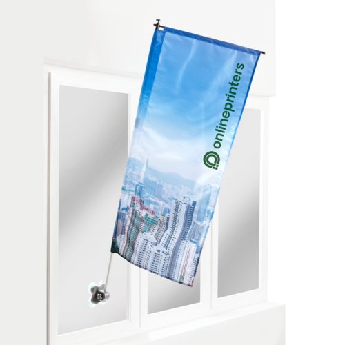 Fensterflagge inkl. Druck, 54 x 123 cm 1