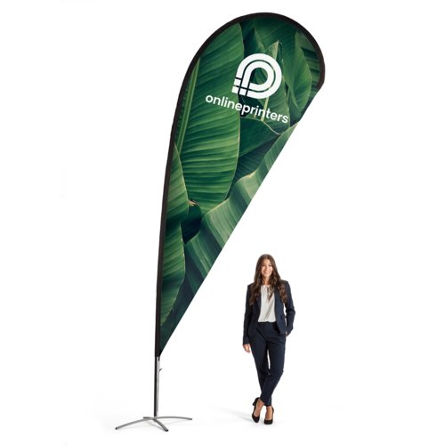 Dropflag inkl. Druck, 159 x 411 cm 1