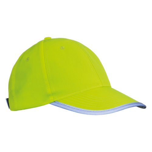 Gelbe Baseballcap aus Stoff fr Kinder, verstellbar.