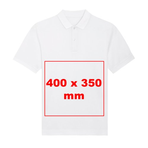 Polo-Shirt aus Stoff mit kurzen rmeln und Knopfleiste.