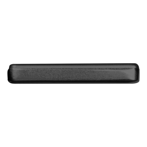 Schwarze Powerbank mit 5.000 mAh Ladekapazität.