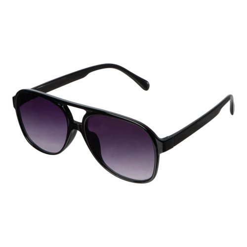 Schwarze Sonnenbrille im Pilotenstil mit dunklen Glsern.