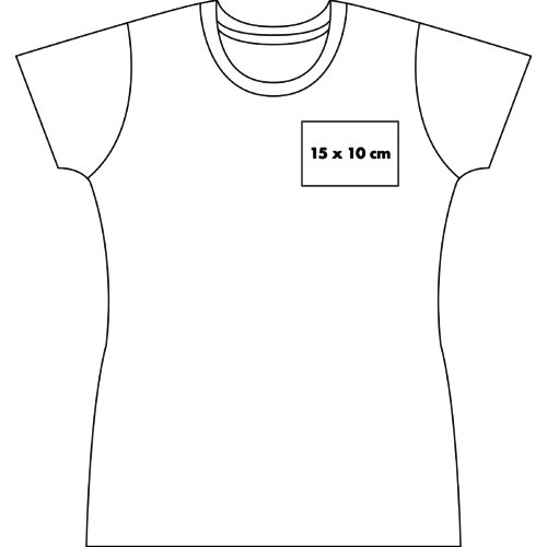 Baumwoll-T-Shirt für Damen mit kurzem Arm.