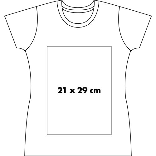 Baumwoll-T-Shirt für Damen mit kurzem Arm und Rundhalsausschnitt.